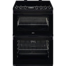 AEG CIB6743ACB 6000 Series Steam Bake 60cm Freestanding Electric Cooker with Induction Hob in Black Black