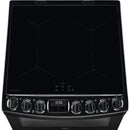 AEG CIB6743ACB 6000 Series Steam Bake 60cm Freestanding Electric Cooker with Induction Hob in Black Black