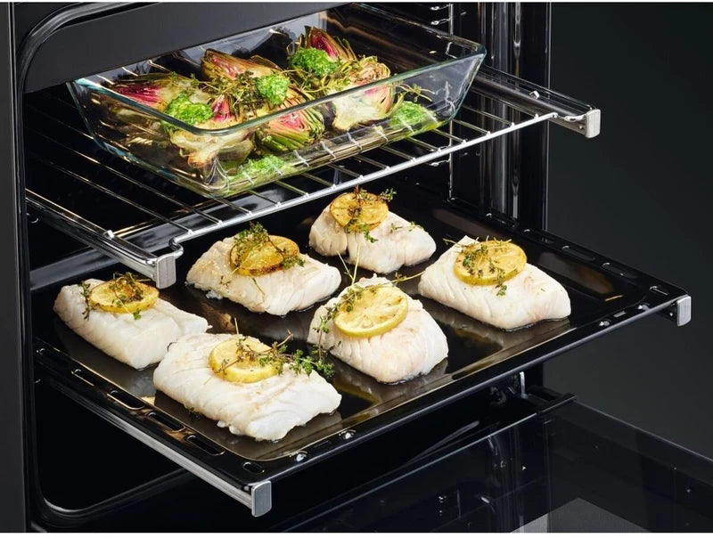 AEG CIB6743ACM 6000 Series Steam Bake 60cm Freestanding Electric Cooker with Induction Hob in Stainless steel Silver