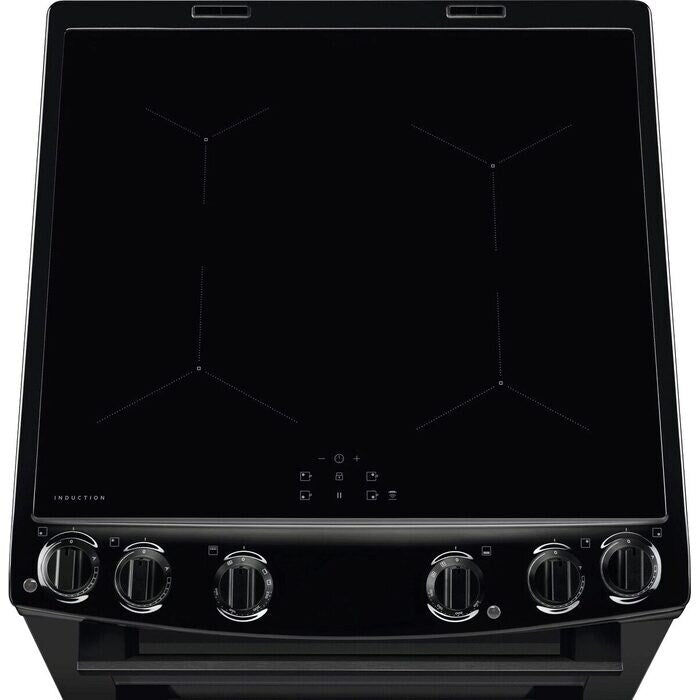 AEG CIX6500ABB 5000 Series Surround Cook 60cm Freestanding Electric Cooker with Induction Hob in Black Black