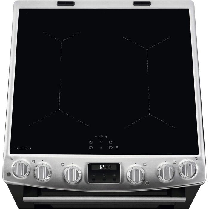 AEG CIX6540ACM 5000 Series Surround Cook 60cm Freestanding Electric Cooker with Induction Hob Stainless Steel Stainless Steel
