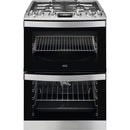 AEG CKB6541ACM 60cm 5000 Series Surround Cook Dual Fuel Freestanding Cooker With Double Oven in Stainless Steel