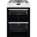 AEG CKX6540ACW 60cm 5000 Series Surround Cook Dual Fuel Freestanding Cooker With Double Oven in White