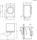 AEG LFR62844B 8kg 1400 Spin Freestanding Washing Machine White