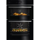 AEG Series 5000 GE7CP61FB SurroundCook Catalytic Built In Electric Double Oven Gloss Black