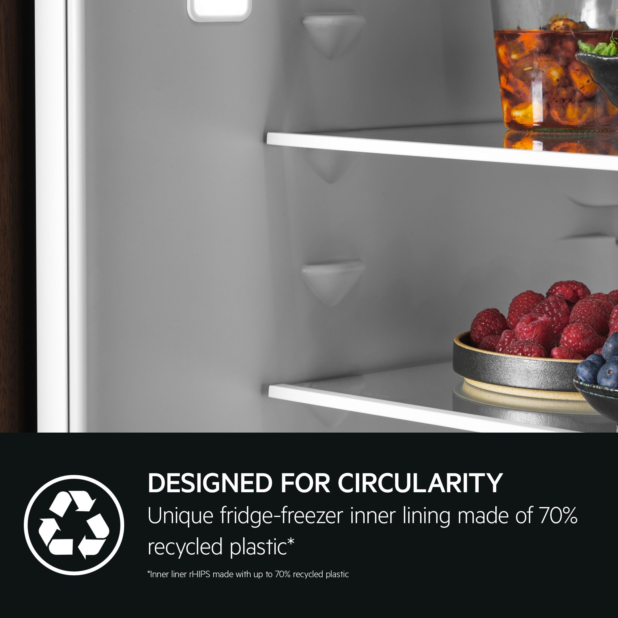AEG Series 6000 NSC6L185ES AI CoolAssist Built In Low Frost Fridge Freezer