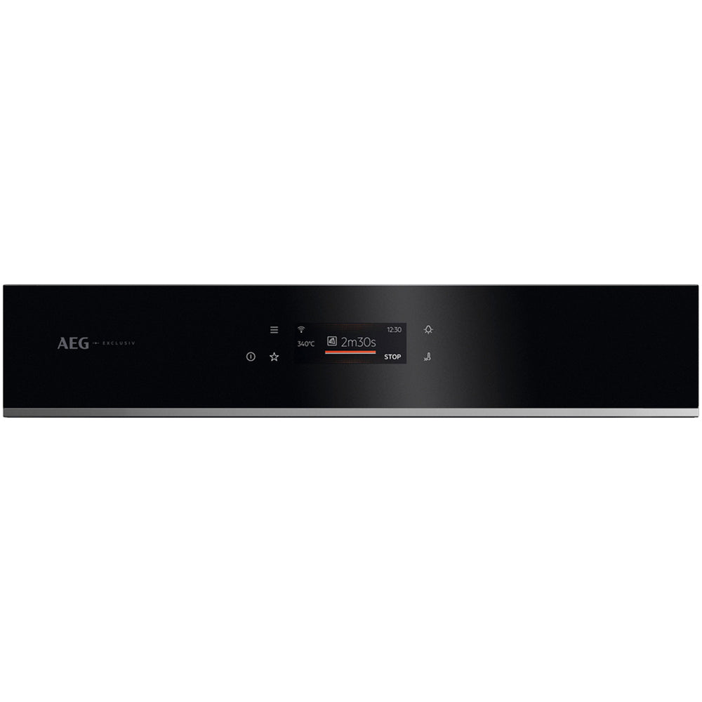 AEG Series 7000 GX7PB63FSB MealAssist with PizzaExpert Pyrolytic Self Clean Built-in Oven Black
