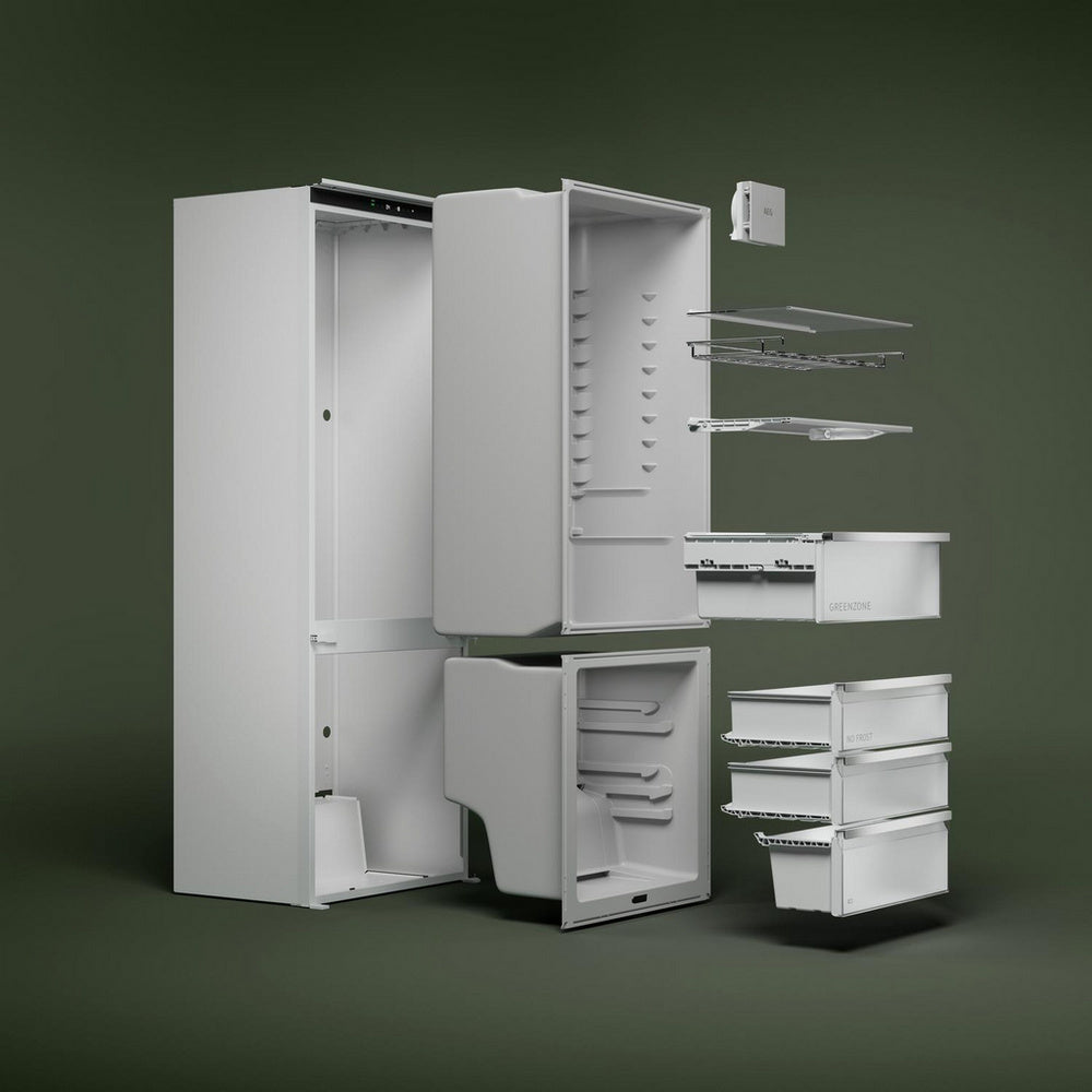 AEG Series 7000 NSC7T185ES GreenZone Built In Frost Free Fridge Freezer