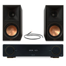 Arcam A15+ Integrated Amplifier with Klipsch RP-600M II Bookshelf Speakers Ebony Pair HiFi Package