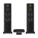 Arcam A15+ Integrated Amplifier with WiiM Pro Plus Streamer and Wharfedale EVO 5.4 Floorstanding Speakers Hi-Fi Package - Black