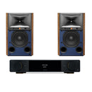 Arcam A25+ Integrated Amplifier with JBL 4309 Studio Monitor Bookshelf Speakers Walnut