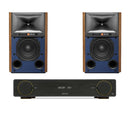 Arcam A5+ Integrated Amplifier Black with JBL 4309 Studio Monitor Bookshelf Speakers Walnut Pair