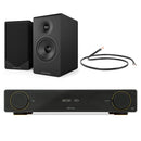 Arcam A5+ Integrated Amplifier with Acoustic Energy AE300 MKII Bookshelf Speakers Pair - Black