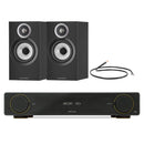 Arcam A5+ Integrated Amplifier with Bowers & Wilkins 607 S3 Bookshelf Speakers Pair - Black