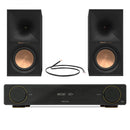 Arcam A5+ Integrated Amplifier with Klipsch R-60M Bookshelf Speakers Pair - Black