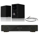 Arcam A5+ Integrated Amplifier with Wharfedale Diamond 12.1i Bookshelf Speakers Pair - Black