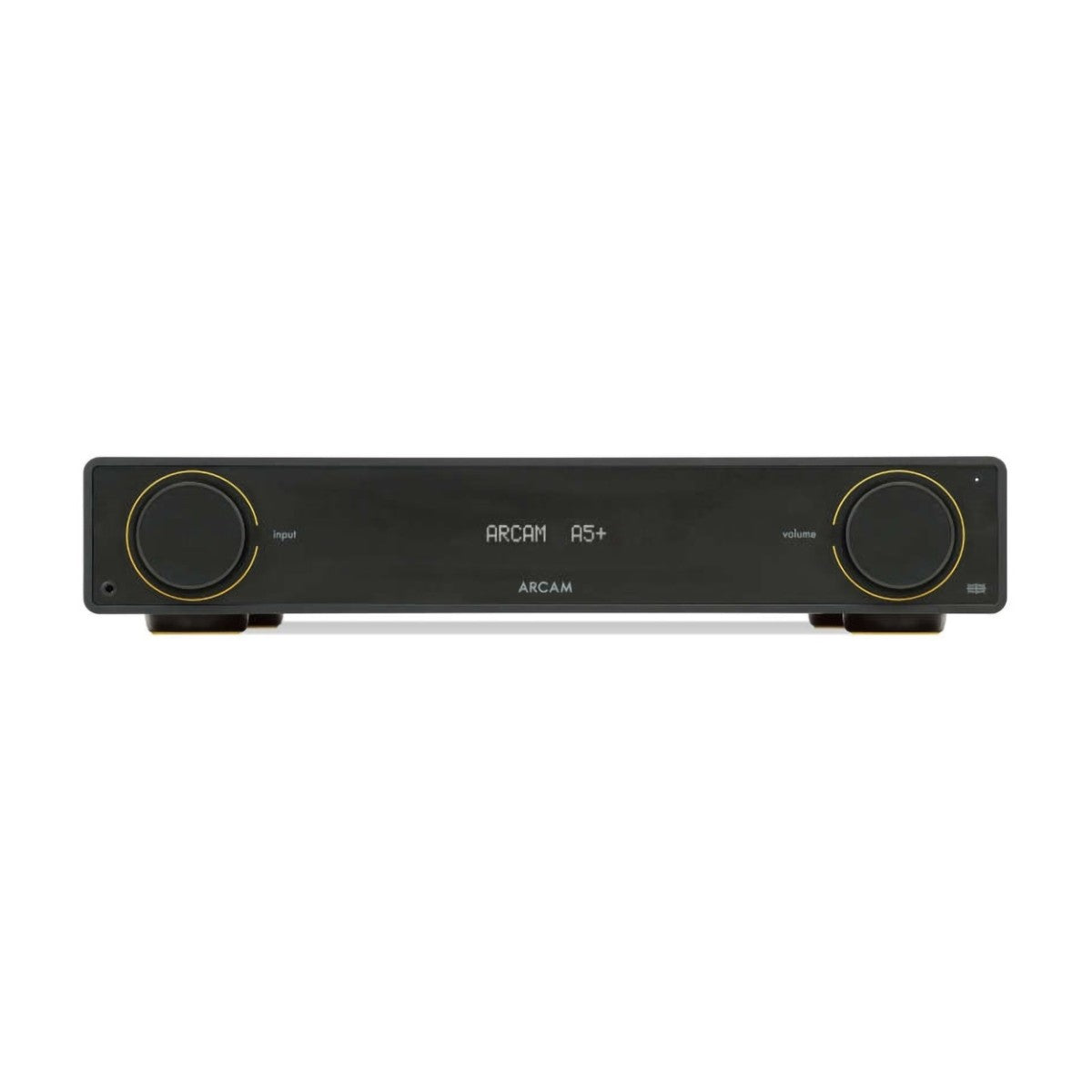 Arcam A5+ Integrated Amplifier with Wharfedale Linton Heritage Standmount Speakers with Matching Stands - Black