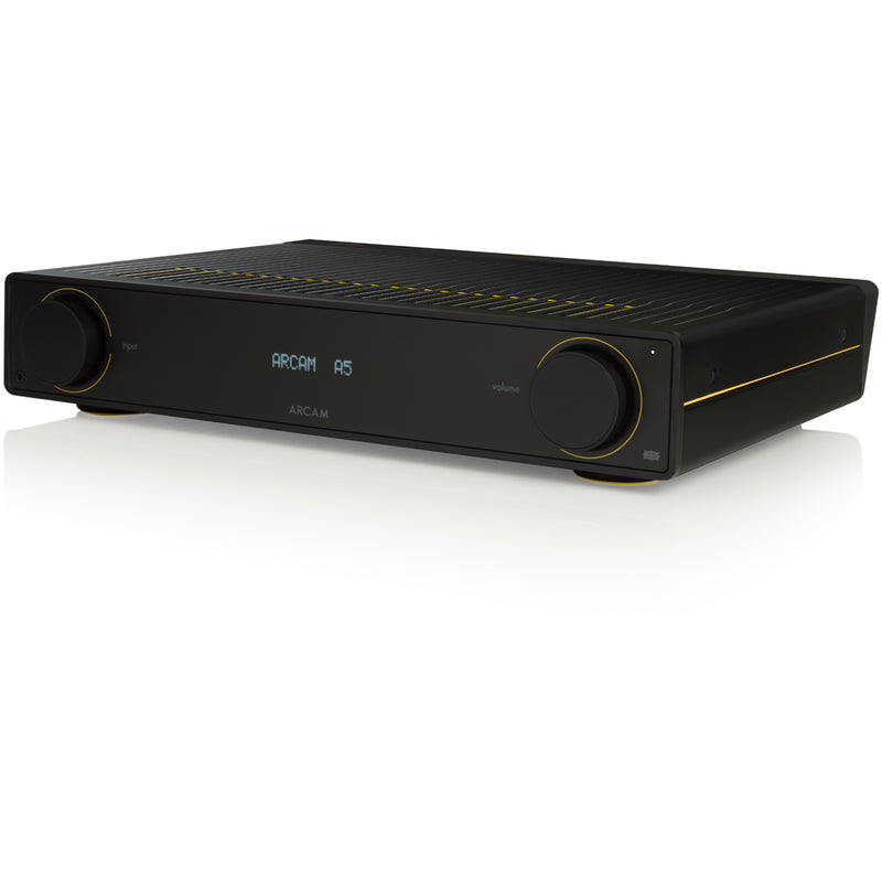 Arcam Radia A5 Integrated Amplifier with Bluetooth and Bowers & Wilkins 607 S3 Bookshelf Speakers Pair Black HiFi Package