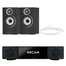 Arcam Radia SA35 Streaming Integrated Amplifier with Bowers and Wilkins 607 S3 Bookshelf Speakers Pair Black HiFi Package