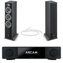 Arcam Radia SA35 Streaming Integrated Amplifier with Focal Theva N2 Floorstanding Speakers Pair Black HiFi Package