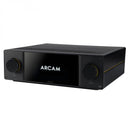 Arcam Radia SA45 Streaming Amplifier with Wharfedale Linton Heritage Standmount Speakers with Matching Stands - Black