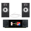 Arcam Radia SA45 Streaming Integrated Amplifier with Bowers and Wilkins 606 S3 Bookshelf Speakers Pair Black HiFi Package