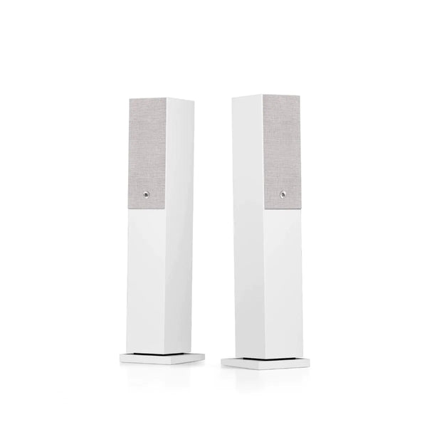Audio Pro A38 W Wireless Multiroom Bluetooth Floorstanding Speakers Pair White White