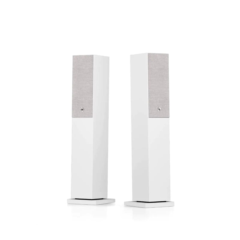 Audio Pro A38 W Wireless Multiroom Bluetooth Floorstanding Speakers Pair White White