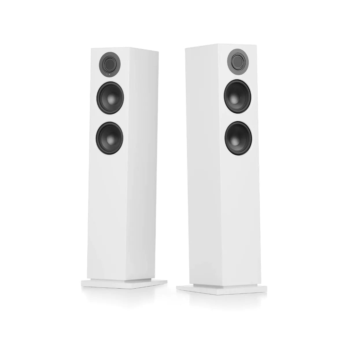 Audio Pro A48 W Wireless Multiroom Bluetooth Floorstanding Speakers Pair White White