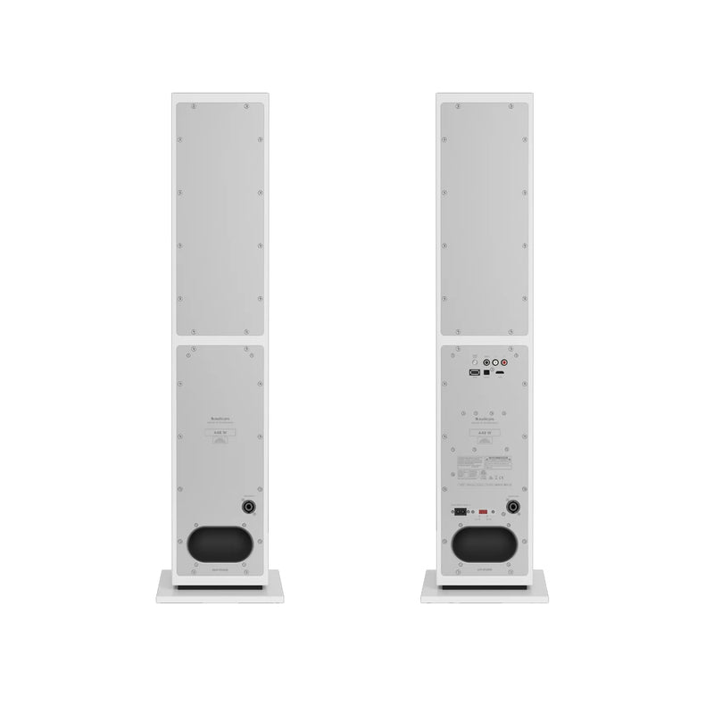 Audio Pro A48 W Wireless Multiroom Bluetooth Floorstanding Speakers Pair White White