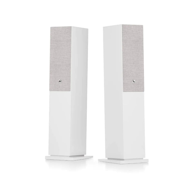 Audio Pro A48 W Wireless Multiroom Bluetooth Floorstanding Speakers Pair White White