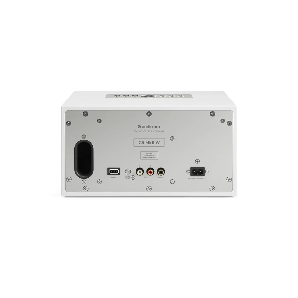 Audio Pro C5 MKII W Compact Wireless Multiroom Speaker White White