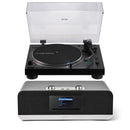 Audio Technica AT-LP120XBTUSB Bluetooth USB Direct Drive Turntable with Roberts Stream 67L All In One Smart Music System Black