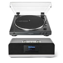 Audio Technica AT-LP60XBT Fully Automatic Bluetooth Wireless Turntable with Roberts Stream 67L All In One Smart Music System Black