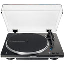 Audio Technica ATLP70XBT Bluetooth Turntable with Mitchell Acoustics uStream Two (MK1) Active Speakers HiFi Package Black