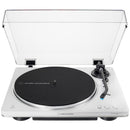Audio Technica AT-LP70XBT Fully Automatic Bluetooth Wireless Belt Drive Turntable White Silver Ex-Display Clearance