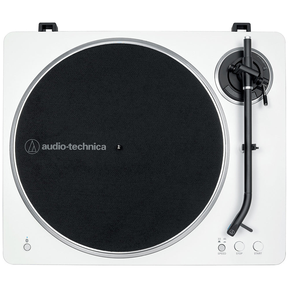 Audio Technica AT-LP70XBT Fully Automatic Bluetooth Wireless Belt Drive Turntable White Silver Ex-Display Clearance