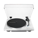 Audio Technica AT-LP70XBT Fully Automatic Bluetooth Wireless Belt Drive Turntable White Silver White