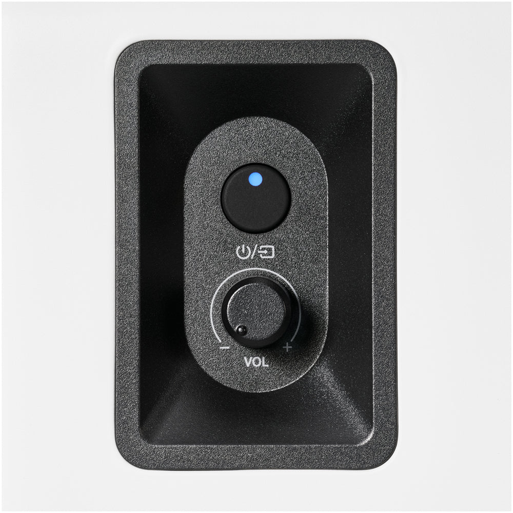 Audio Technica AT-SP3X Powered Bluetooth Bookshelf Speakers White with AT-ST3 Stands Pair White