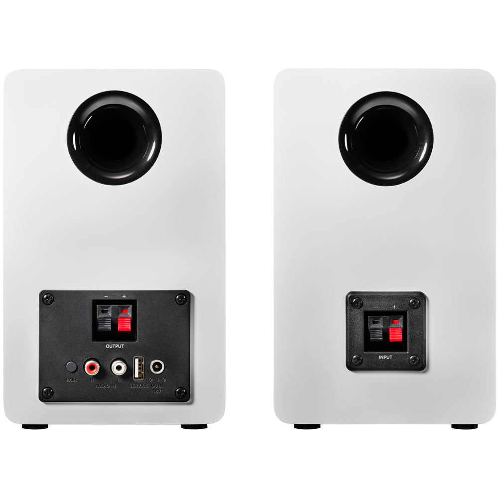 Audio Technica AT-SP3X Powered Bookshelf Speakers with Bluetooth White White