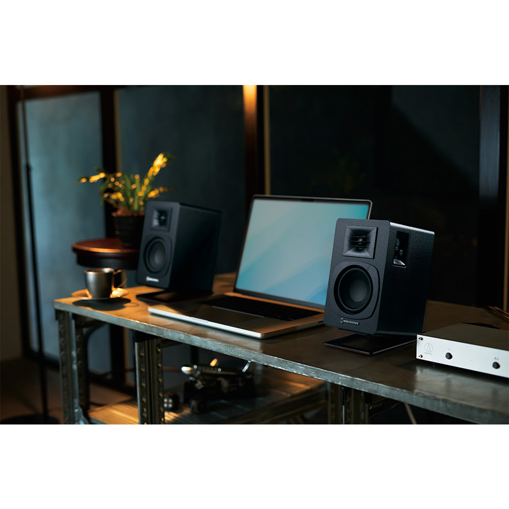 Audio Technica AT-ST3 Speaker Stands Pair Black