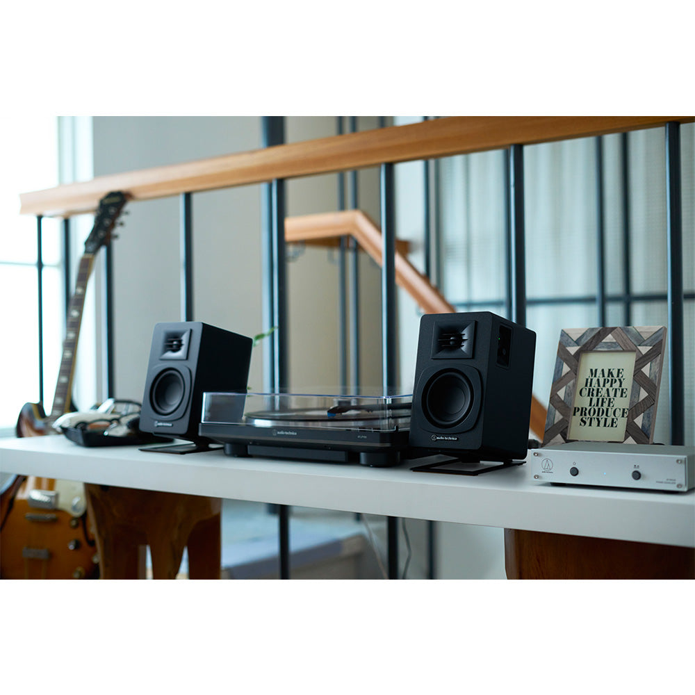 Audio Technica AT-ST3 Speaker Stands Pair Black