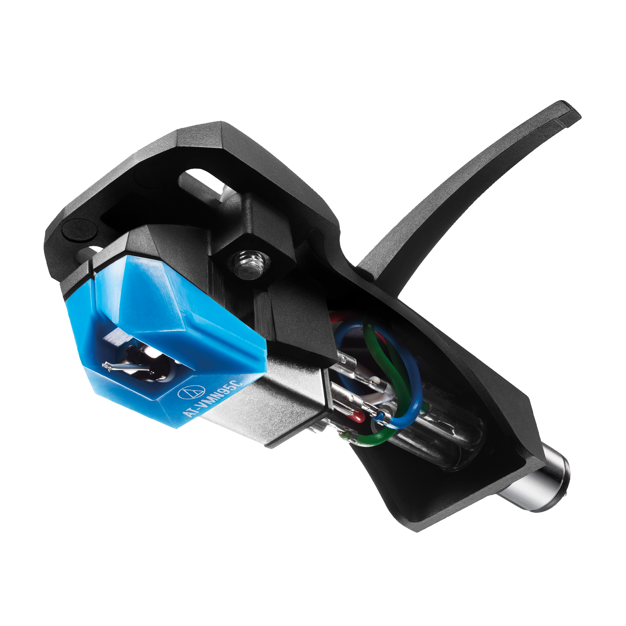 Audio Technica AT-VM95C/H VM95 Series Conical Stereo Cartridge on AT-HS6 Headshell