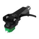 Audio Technica AT-VM95E/H VM95 Series Elliptical Stereo Cartridge on AT-HS6 Headshell