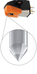 Audio Technica AT-VM95EN/H VM95 Series Elliptical Nude Stereo Cartridge on AT-HS6 Headshell