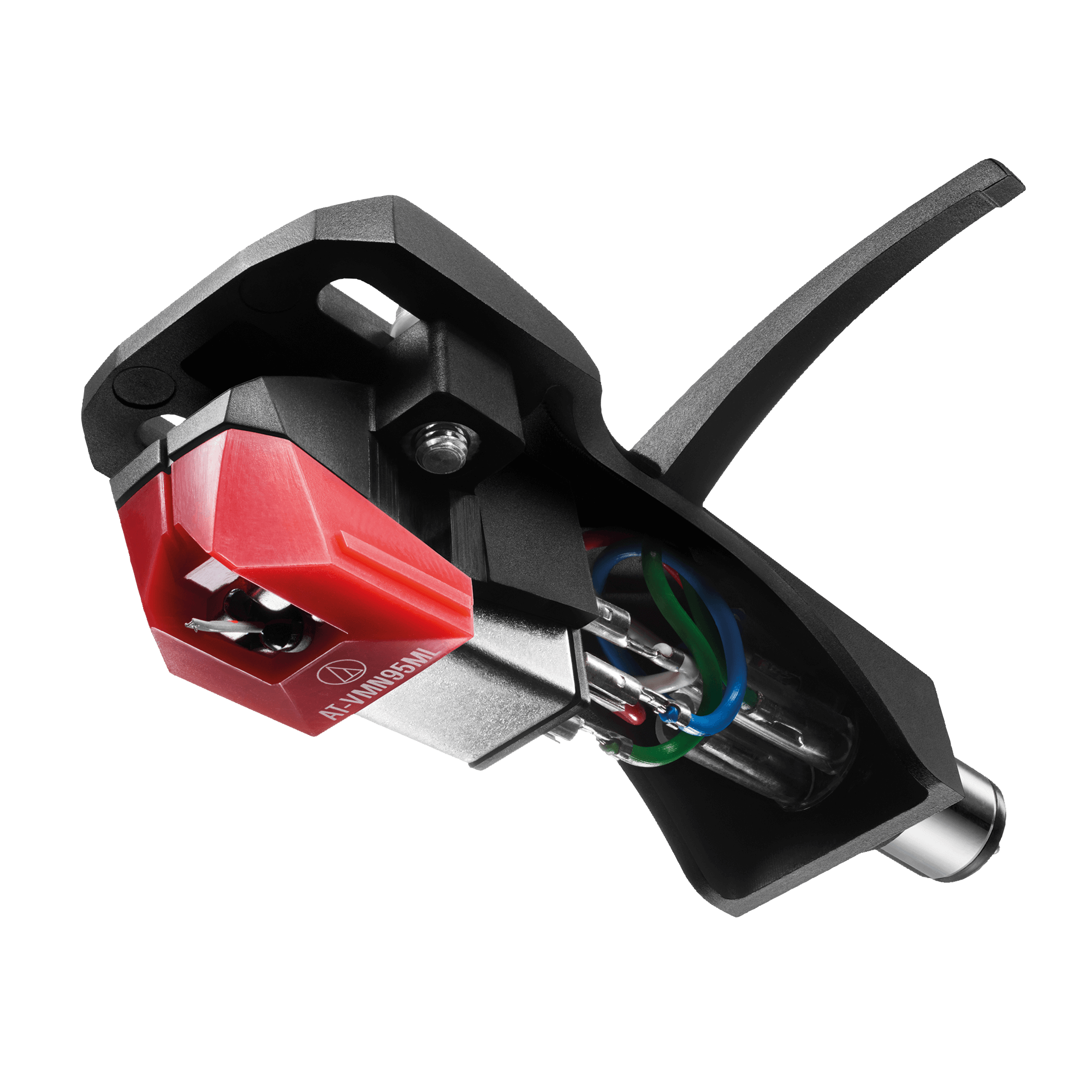 Audio Technica AT-VM95ML/H VM95 Series Microlinear Stereo Cartridge on AT-HS6 Headshell