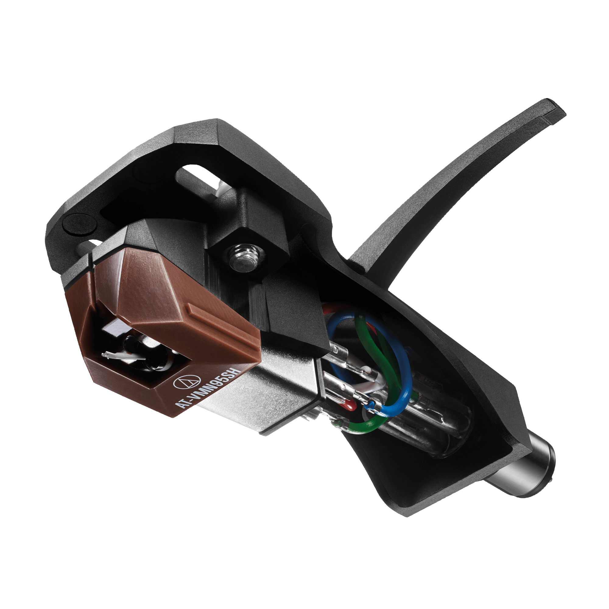 Audio Technica AT-VM95SH/H VM95 Series Shibata Stereo Cartridge on AT-HS6 Headshell