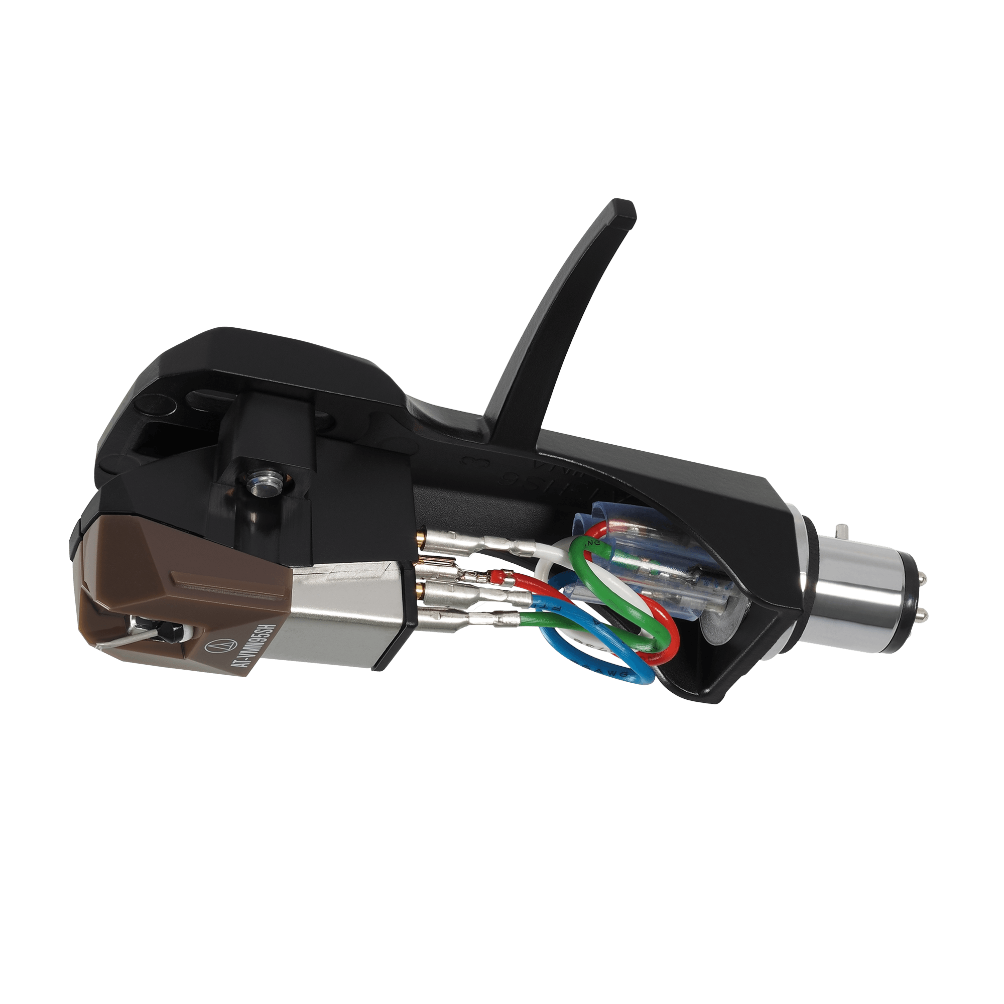 Audio Technica AT-VM95SH/H VM95 Series Shibata Stereo Cartridge on AT-HS6 Headshell