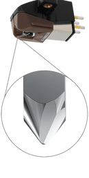 Audio Technica AT-VM95SH/H VM95 Series Shibata Stereo Cartridge on AT-HS6 Headshell