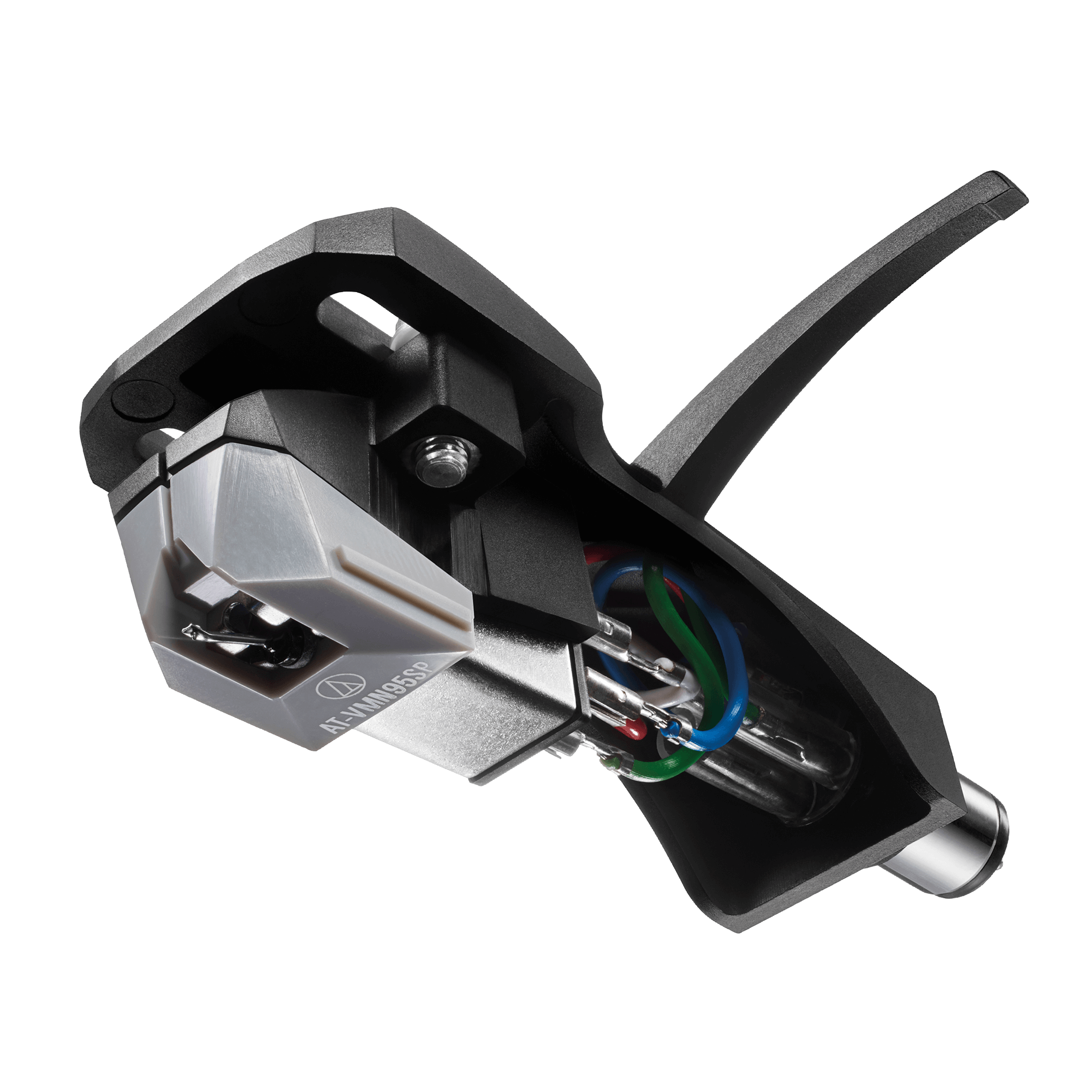 Audio Technica AT-VM95SP/H VM95 Series 78RPM SP Stereo Cartridge on AT-HS6 Headshell